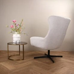 DS4U - Luka Draaifauteuil - Wit -Leen Bakker Fauteuils 264a39c2e4ba4e1ca401de699e7b2f83