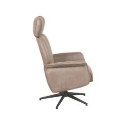 LABEL51 Fauteuil Verdal - Taupe - Micro Suede - 79x77x109 Cm 10 LABEL51 Fauteuil Verdal - Taupe - Micro Suede - 79x77x109 Cm -Leen Bakker Fauteuils 26594cbadaf14b2d8a755cb7b394a117