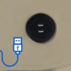 CLP Fauteuil Andover Zwart Frame - Kunstleer - Creme -Leen Bakker Fauteuils 2684d01fabcc46b4a0d825b4a1b2ec7f