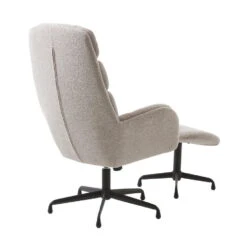 Fauteuil Bouclé Taupe/Zwart - Voetenbank - 70x77x110cm - Sifton 13 Fauteuil Bouclé Taupe/Zwart - Voetenbank - 70x77x110cm - Sifton -Leen Bakker Fauteuils 26be06bc98fa4f58bcc6a6ea15aa277e