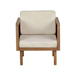 Beliani Fauteuil BARATTI - Lichte Houtkleur Acaciahout -Leen Bakker Fauteuils 298f3be2edfc4631b733ba2c6e62b9c1