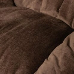 WOOOD Yaro Draaifauteuil Met Hocker - Chenille - Espresso - 94x71x83 -Leen Bakker Fauteuils 29a6e1f3421942bc80ee2e6f5661f142