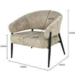 Livingfurn - Fauteuil Dilan Venga Liver - 72.5x73x75cm 18 Livingfurn - Fauteuil Dilan Venga Liver - 72.5x73x75cm -Leen Bakker Fauteuils 29ce088a1706430e994f4a32fa6bc00d