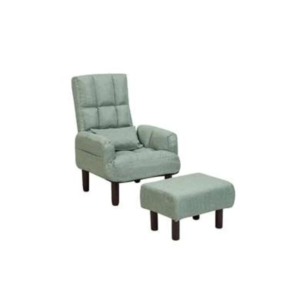 Beliani Fauteuil OLAND - Groen Polyester 3 Beliani Fauteuil OLAND - Groen Polyester - Afbeelding 3