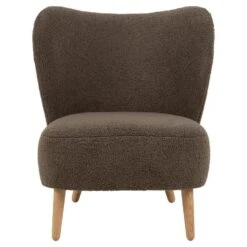Fauteuil Bruin Stof - Zithoogte 45cm - 71x75x80cm - Ellie -Leen Bakker Fauteuils 2b0c0ecc5ea943b693e101c6aa88b8f0