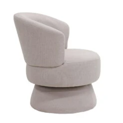 Draaifauteuil Beige Stof - 65x64x79cm - Zithoogte 45cm - Moïse -Leen Bakker Fauteuils 2ccad5fc40e146ca9bb2bce51ae31861