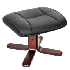 Tectake TV-fauteuil Met Krukje Model I, Zwart/bruin -Leen Bakker Fauteuils 2df0d9bc10ae49f99668f26580a77bcf
