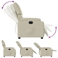 VidaXL - Fauteuil - Crème - Kunstleer -Leen Bakker Fauteuils 2e19e0affdcb47b5a89bac7c18dc282e