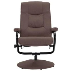 VidaXL Fauteuil Verstelbaar Met Voetenbankje Stof Bruin -Leen Bakker Fauteuils 2e418b8a0d8c4756aebec27989739ce0