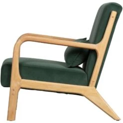WOOOD Mark Fauteuil - Velvet - Flesgroen - 75x67x82 -Leen Bakker Fauteuils 2e5930dec681481795c9a27bb1680466