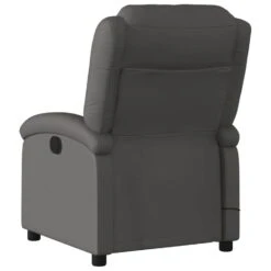 VidaXL - Massagestoel - Grijs - Leer -Leen Bakker Fauteuils 2f4512d4d30b475b9d2c8a1f65dbfb36