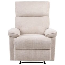 EVERTON - Relaxfauteuil - Beige - Polyester -Leen Bakker Fauteuils 31832fda6c3d4019a61fdf472e41debc