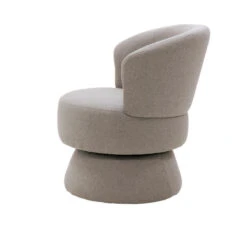 Draaifauteuil Taupe Stof - 65x64x79cm - Zithoogte 45cm - Moïse -Leen Bakker Fauteuils 32077e5dd52844f7931fc870d619ea43