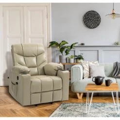 CLP Fauteuil Andover Zwart Frame - Kunstleer - Creme -Leen Bakker Fauteuils 32dd8d5a9aa5436f9d6abdb2dbf5f82b