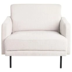 BREDA - Fauteuil - Lichtbeige - Polyester -Leen Bakker Fauteuils 34862570ebf3411db994c639faa58eb5