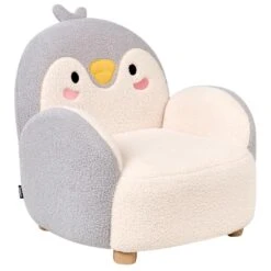 FYN - Kinderfauteuil - Grijs - Bouclé -Leen Bakker Fauteuils 3558e3a4edde44069004c2584554efff