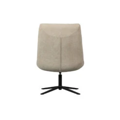 WOOOD Job Draaifauteuil - Bouclé - Zand - 101x70x85 -Leen Bakker Fauteuils 3564c189e7f149a4bf678e62633783b3