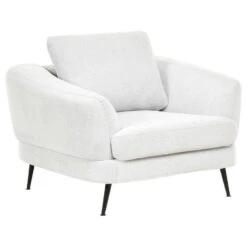 KJAER - Fauteuil - Gebroken Wit - Polyester -Leen Bakker Fauteuils 36da95d7732347489adc99205fd94b46