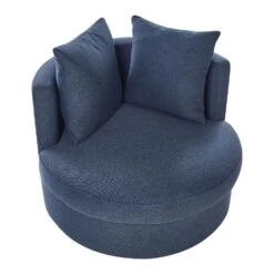 DALBY - Fauteuil - Blauw - Stof -Leen Bakker Fauteuils 372315ef24fe461bb94b06d22ce38cf7