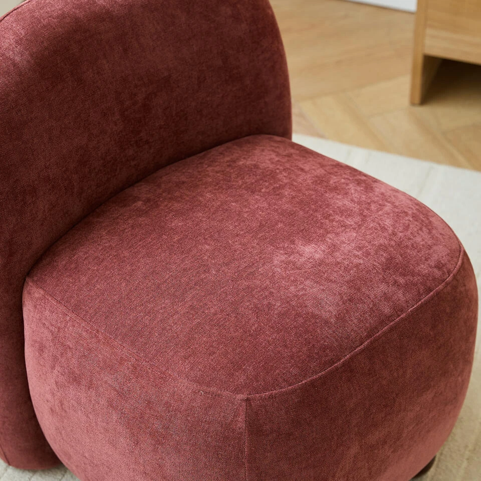 Scandinavische Salonstoel Met Houten Poten En Stof 7 Scandinavische Salonstoel Met Houten Poten En Stof - Afbeelding 7