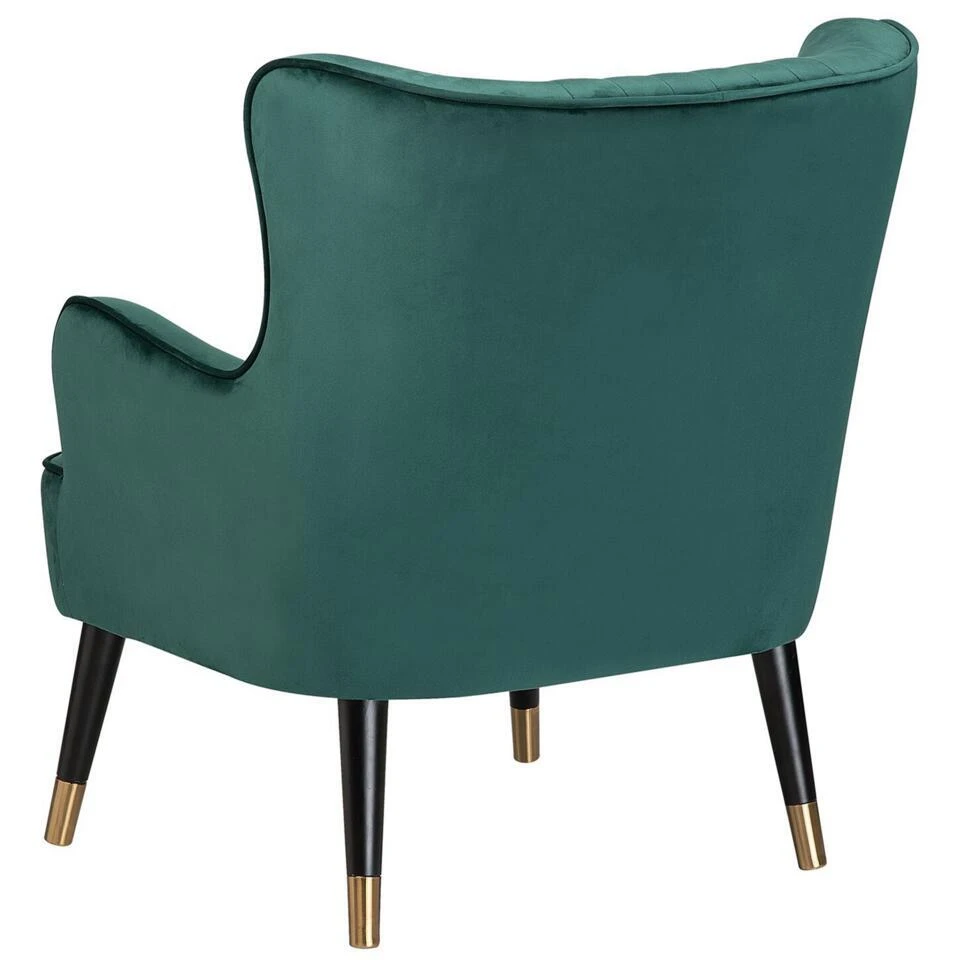 VARBERG - Fauteuil - Groen - Fluweel 7 VARBERG - Fauteuil - Groen - Fluweel - Afbeelding 7