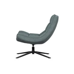 WOOOD Maudi Draaifauteuil - Polyester - Blue Stone - 84x74x86 -Leen Bakker Fauteuils 3fb34fd0fa21444a8056a85ef01e2631