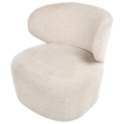 ALVDAL - Fauteuil - Beige - Polyester -Leen Bakker Fauteuils 41ca9dda165c4482aa59c05f799c8ffa