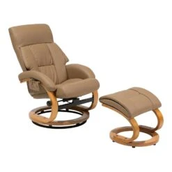 Beliani Massagestoel FORCE - Beige Kunstleer -Leen Bakker Fauteuils 42c8828eacda40f986adfe2339f59bb8