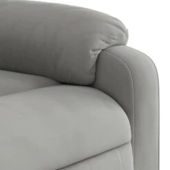 VidaXL - Massagestoel - Grijs - Microvezel -Leen Bakker Fauteuils 434e509d76c244eaae59a9008f9a6d2c