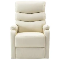 VidaXL Sta-op-stoel Kunstleer Crèmewit -Leen Bakker Fauteuils 43aca63a68a84dc195ffaeff5cf07369