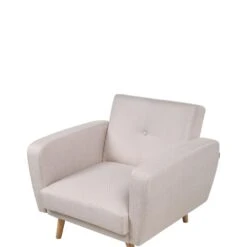 FLORLI - Fauteuil - Beige - Polyester -Leen Bakker Fauteuils 44bb9142927440d2bc7bb8a2c13cd0ce