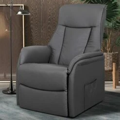 Elektrische Relaxfauteuil Miranda-grijs -Leen Bakker Fauteuils 45a077b83d4b4a1a82035ce44ee2a248