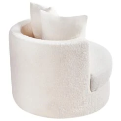 DALBY - Fauteuil - Wit - Bouclé -Leen Bakker Fauteuils 46434e0ee7344d23a5f0a874fdeffdda