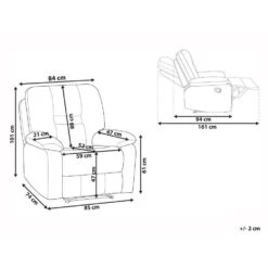 Beliani Fauteuil BERGEN - Beige Polyester 6 Beliani Fauteuil BERGEN - Beige Polyester -Leen Bakker Fauteuils 4643cd76610c48b1a88c98ffd1826480