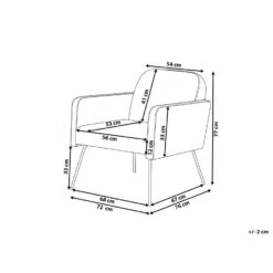 Beliani Fauteuil NARKEN - Geel Fluweel 6 Beliani Fauteuil NARKEN - Geel Fluweel -Leen Bakker Fauteuils 485e1e366c75407aaeb73b86a7745480 1