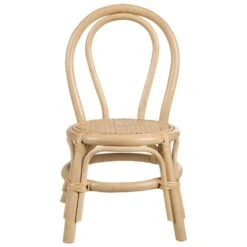 KALIVIA - Kinderstoel - Natuurlijk - Rotan -Leen Bakker Fauteuils 487c91611a594330bd85cd47fe7371f1
