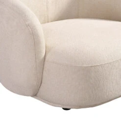 Merkloos HOME DELUXE Fauteuil CASARA Geweven Stof Beige - 99 X 72 X 104 Cm -Leen Bakker Fauteuils 4ad45a6561e64f878825dcef6b98ae94