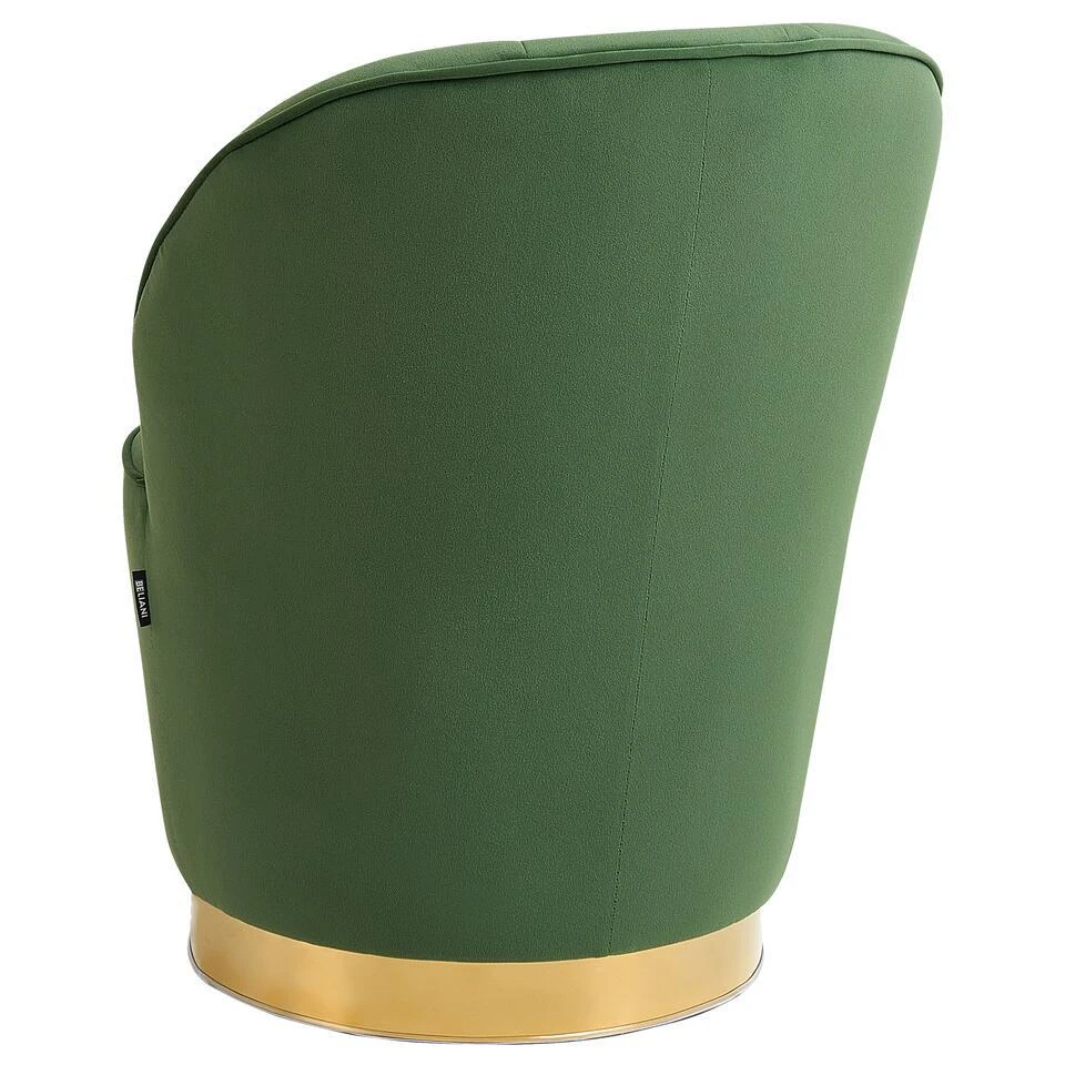 ALBY - Fauteuil - Groen - Fluweel 6 ALBY - Fauteuil - Groen - Fluweel - Afbeelding 6