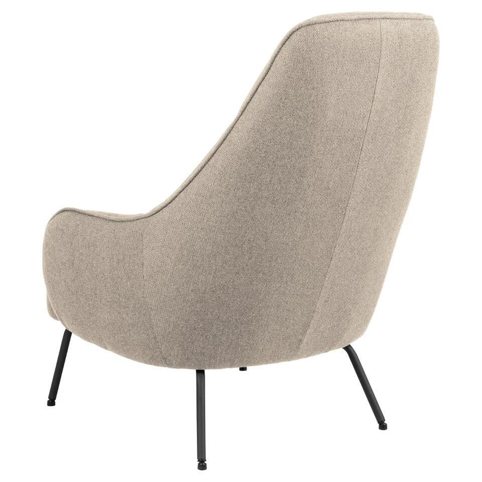 Fauteuil Beige - Zithoogte 40cm - 73x92x98cm - Bertus 5 Fauteuil Beige - Zithoogte 40cm - 73x92x98cm - Bertus - Afbeelding 5