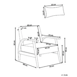 SKARA - Fauteuil - Off-white - Kunstleer -Leen Bakker Fauteuils 4e6c683632f646868bd76bde42700bbb