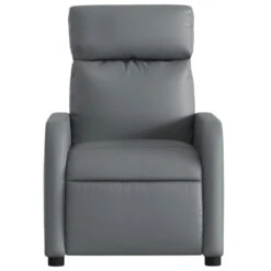 VidaXL - Fauteuil - Grijs - Kunstleer -Leen Bakker Fauteuils 4f704fd86b9b4f60a69899a96fd4958e