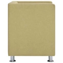 VidaXL Fauteuil Kubus Stof Groen -Leen Bakker Fauteuils 4fe052d59d2840868629769aff235df4