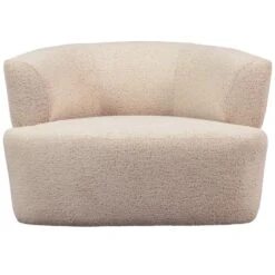 WOOOD Boris Fauteuil - Polyester - Warm Zand - 70x103x80 -Leen Bakker Fauteuils 504a01f92c994e19bc4ea1a816c5d394