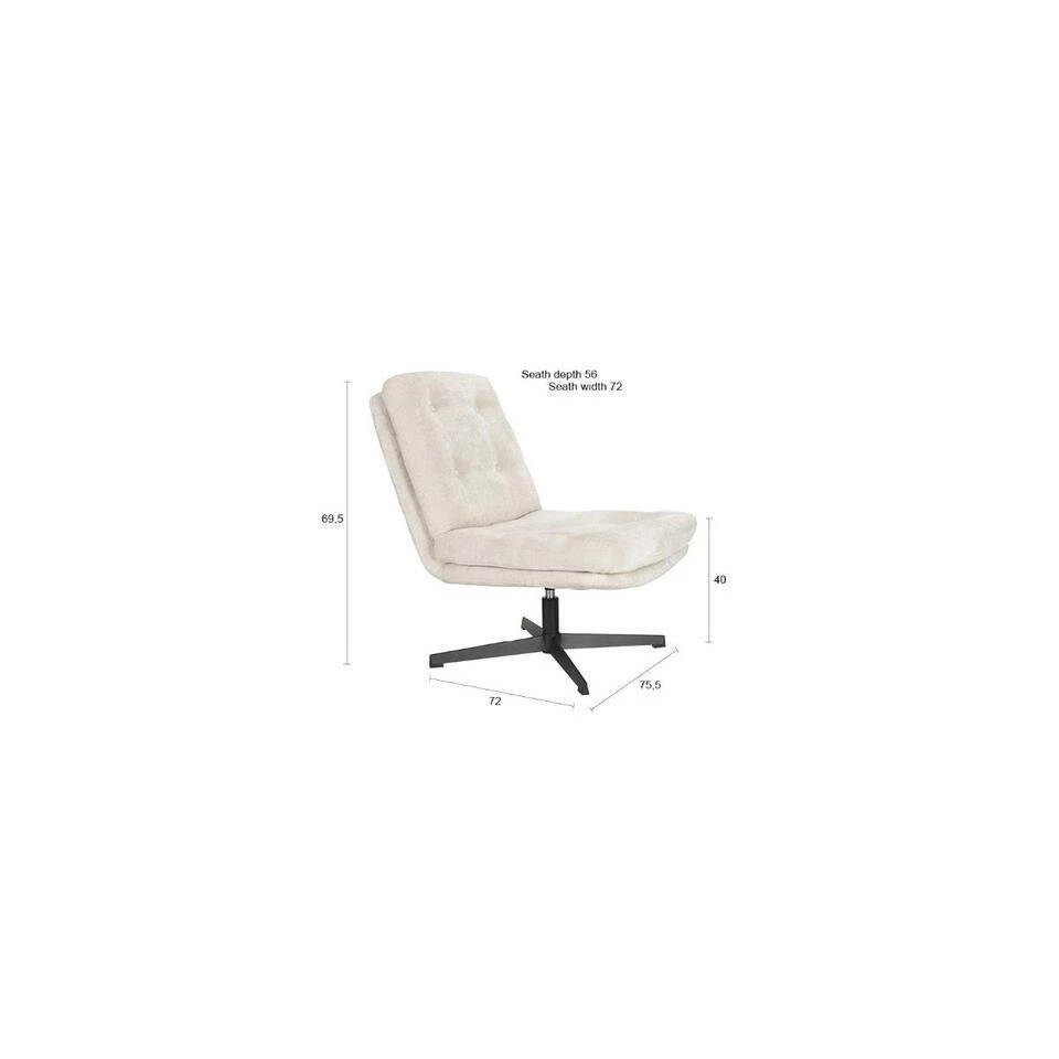 Puur - Kari Fauteuil - Off-white 7 Puur - Kari Fauteuil - Off-white - Afbeelding 7