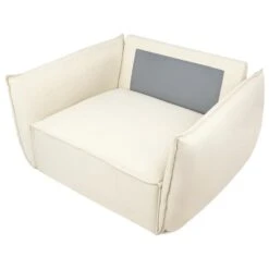 KUNES - Fauteuil - Lichtbeige - Polyester -Leen Bakker Fauteuils 52232eaf58bc4e88a538660a70baa7f5