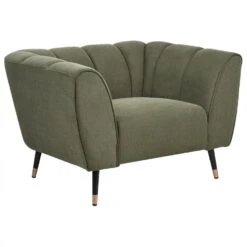 ORSTA - Fauteuil - Groen - Polyester -Leen Bakker Fauteuils 524a8503c3044f07a7eaeaf4e47e0a20