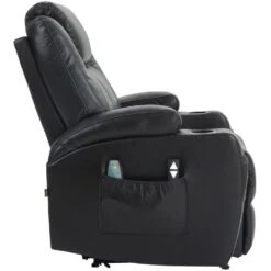 CLP Fauteuil Hepler Zwart Frame - Kunstleer - Zwart -Leen Bakker Fauteuils 5557a821407f4a998699a2e1ab1e7cae