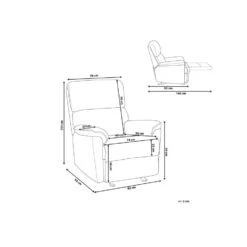 Beliani TV-fauteuil EVERTON - Bruin Polyester -Leen Bakker Fauteuils 59244a09e9254a83b3219053fe651619