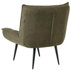 ALVESTA - Fauteuil - Donkergroen - Bouclé -Leen Bakker Fauteuils 593e4adb78fb45e58e0bbd0493146b15
