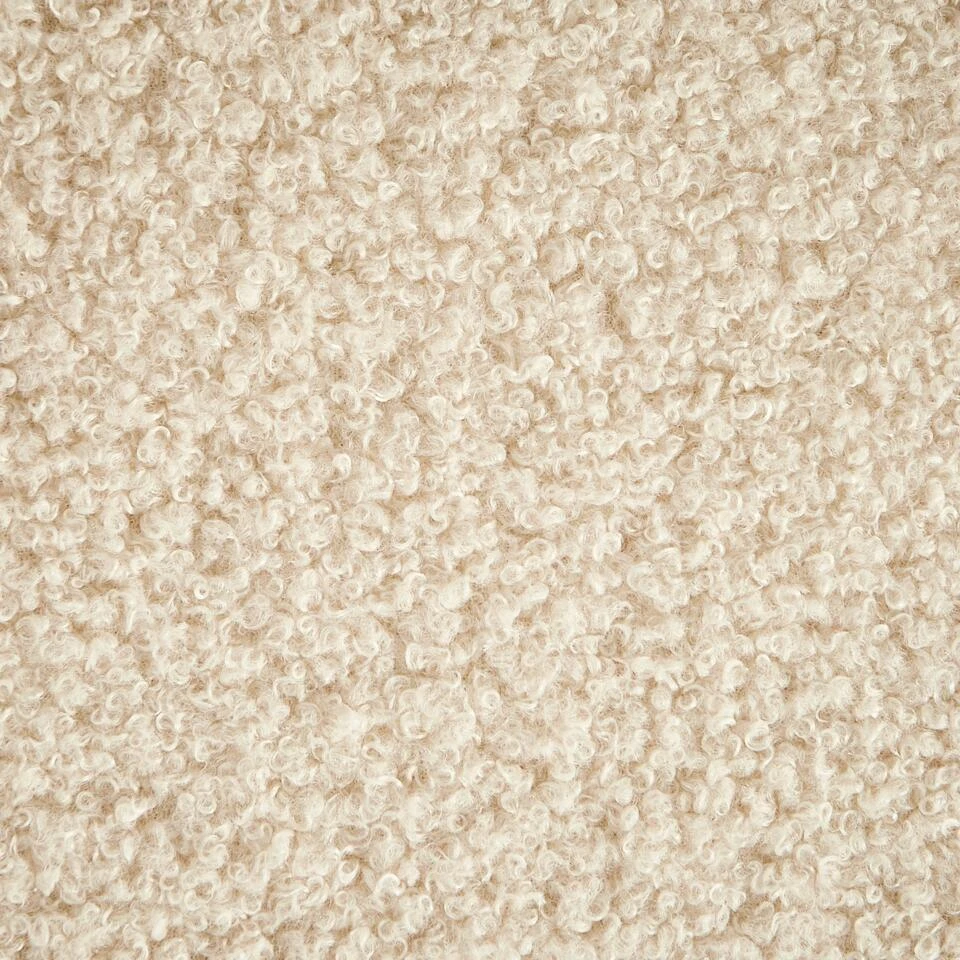 LAVIK - Fauteuil - Beige - Bouclé 8 LAVIK - Fauteuil - Beige - Bouclé - Afbeelding 8